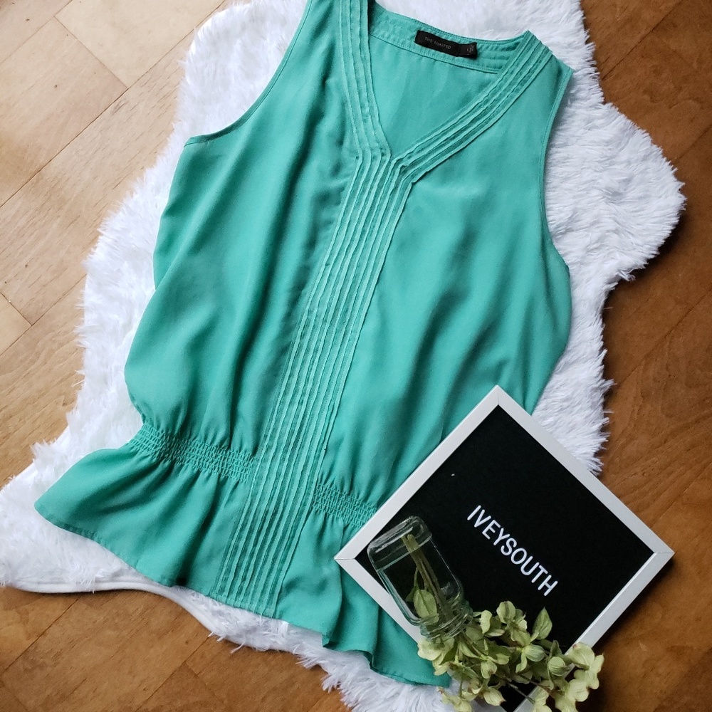 The Limited Teal Sleeveless top